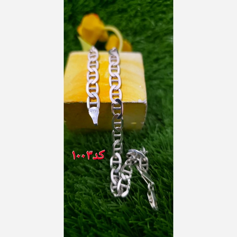 کد 1003 زنجیر نقره ترک مدل ملوانی یا کارتیه تی